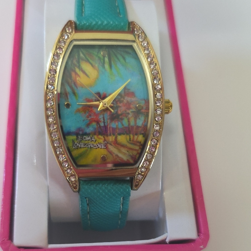Leoma Lovegrove Women's Teal Watch - Picture 2 of 3